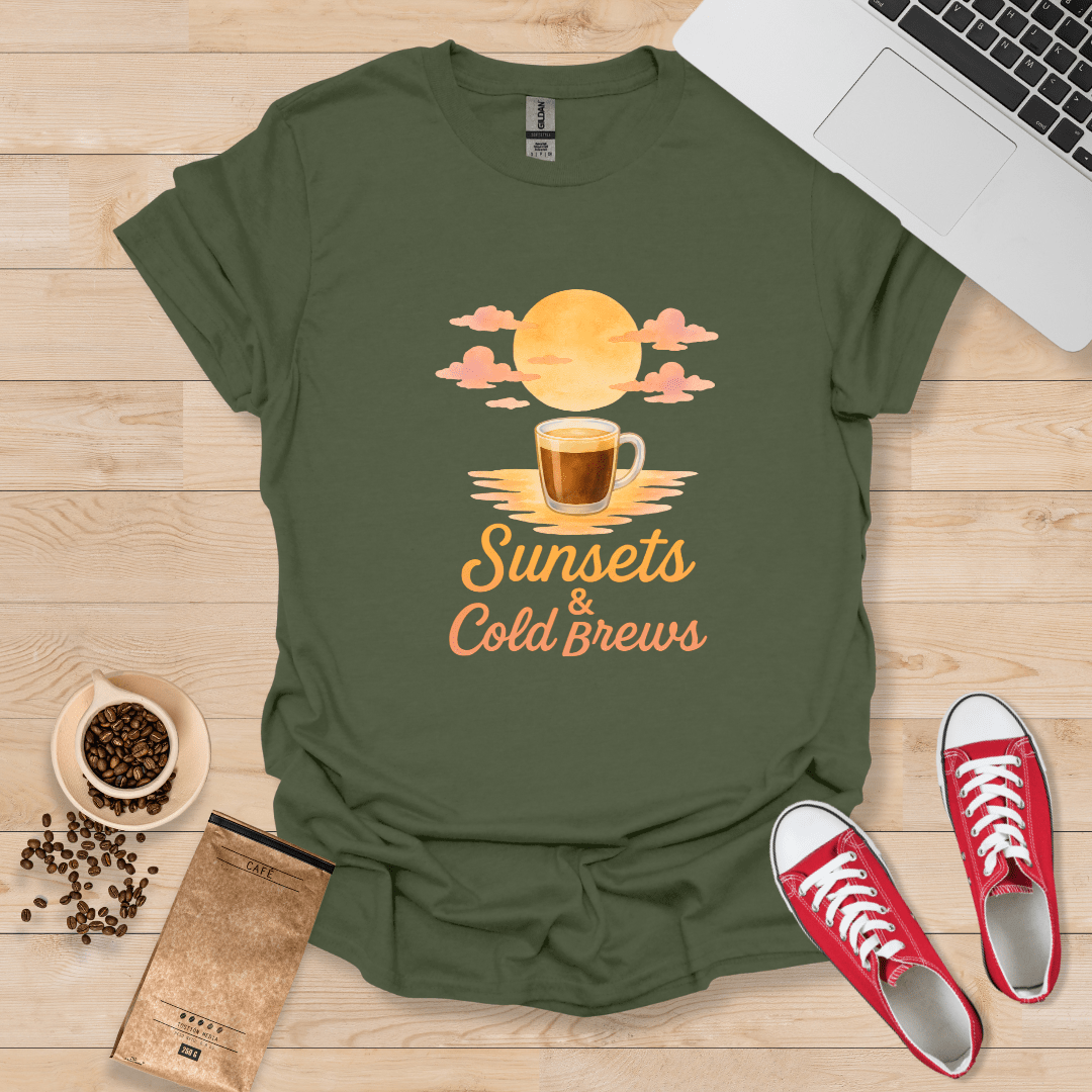 Sunsets & Cold Brews T-Shirt