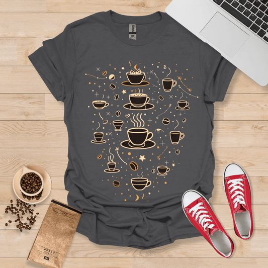 T-shirt Constellation de café