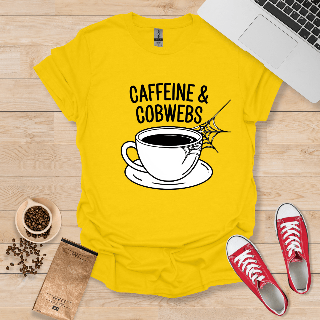 Koffein und Spinnweben T-Shirt