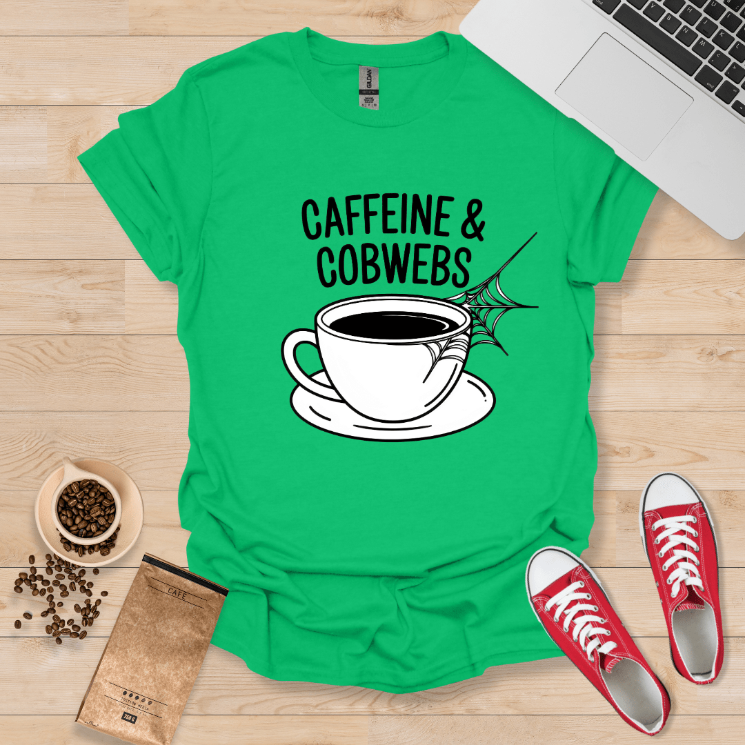 Koffein und Spinnweben T-Shirt