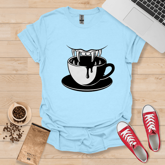 Vampir-Kaffee-T-Shirt