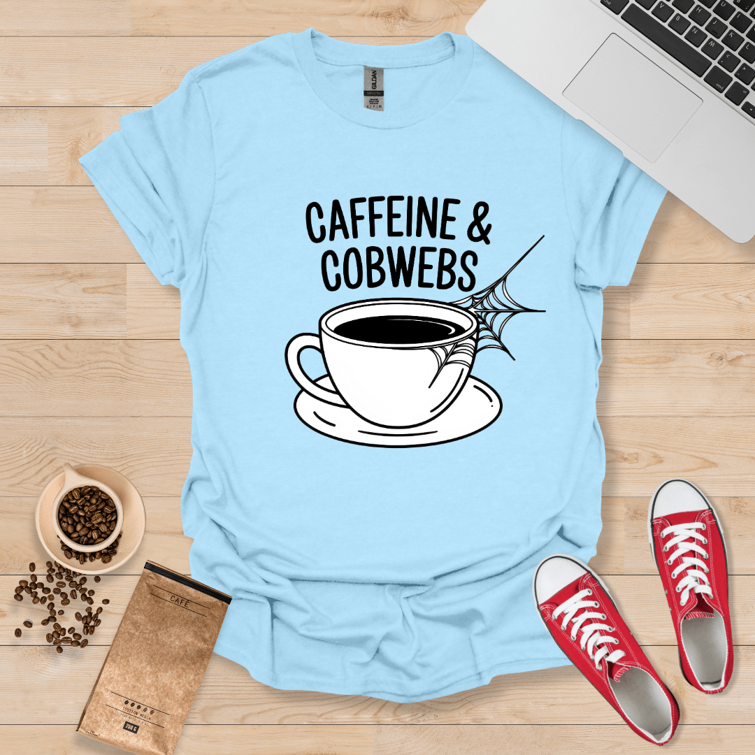 Koffein und Spinnweben T-Shirt