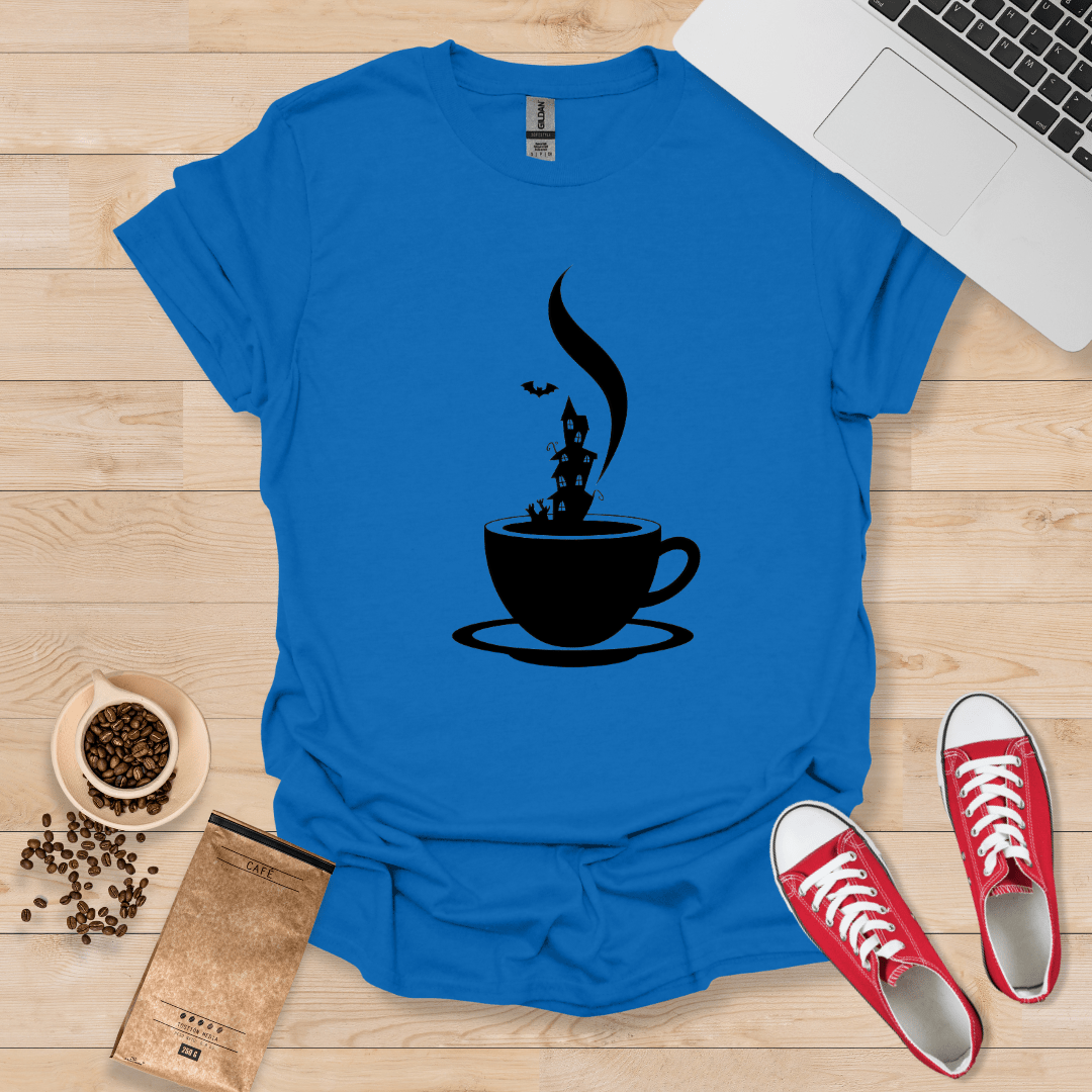 T-Shirt mit Spuk-Kaffee-Motiv