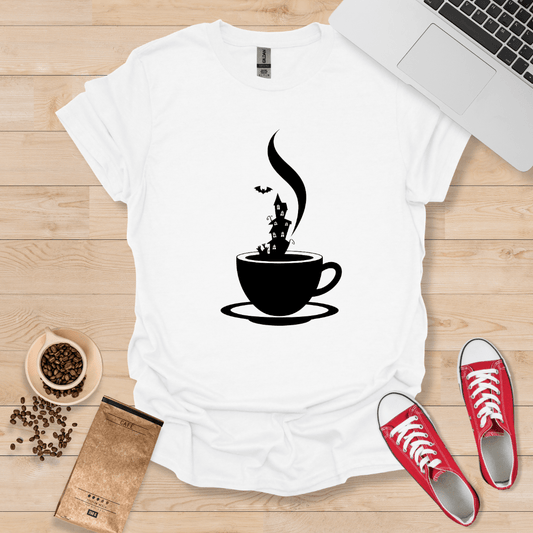T-Shirt mit Spuk-Kaffee-Motiv
