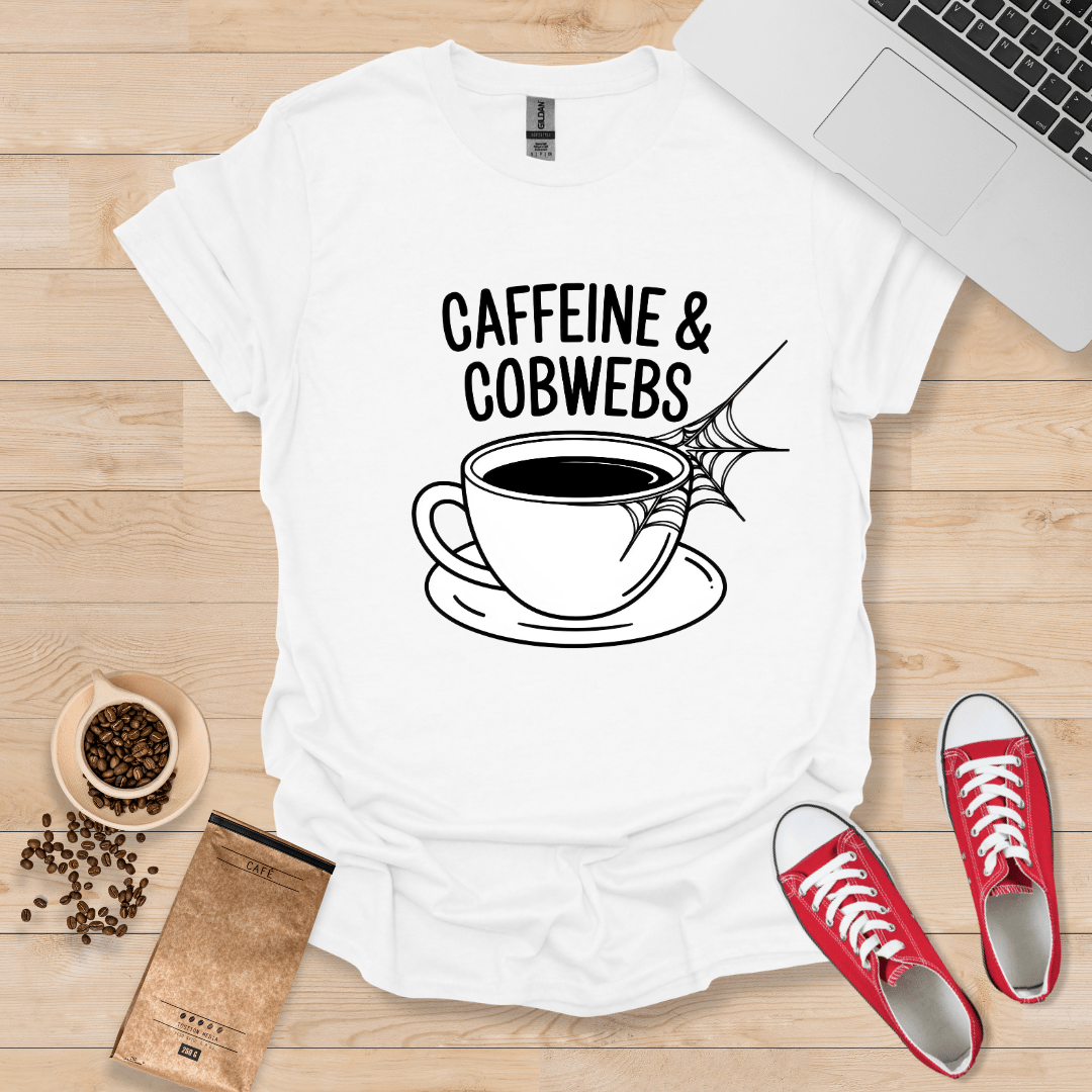 Koffein und Spinnweben T-Shirt